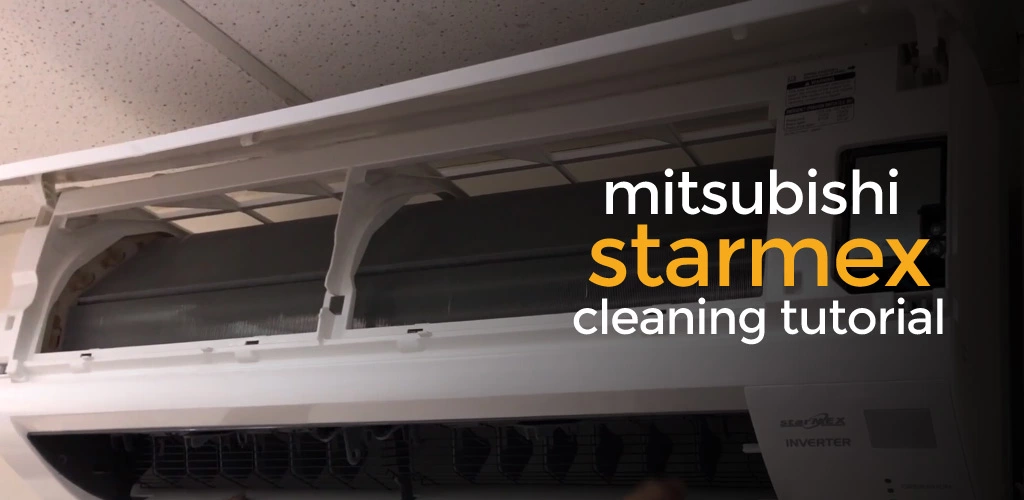 mitsubishi starmex aircon blower cleaning tutorial