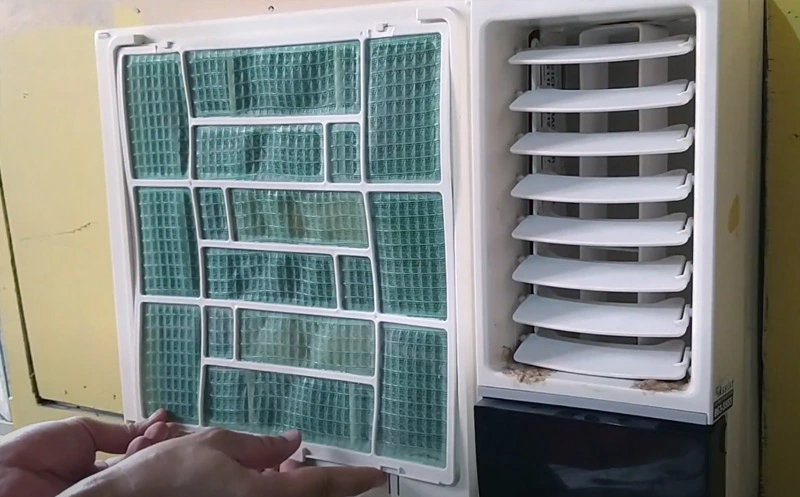 Best way to clean a window air conditioner without removing it