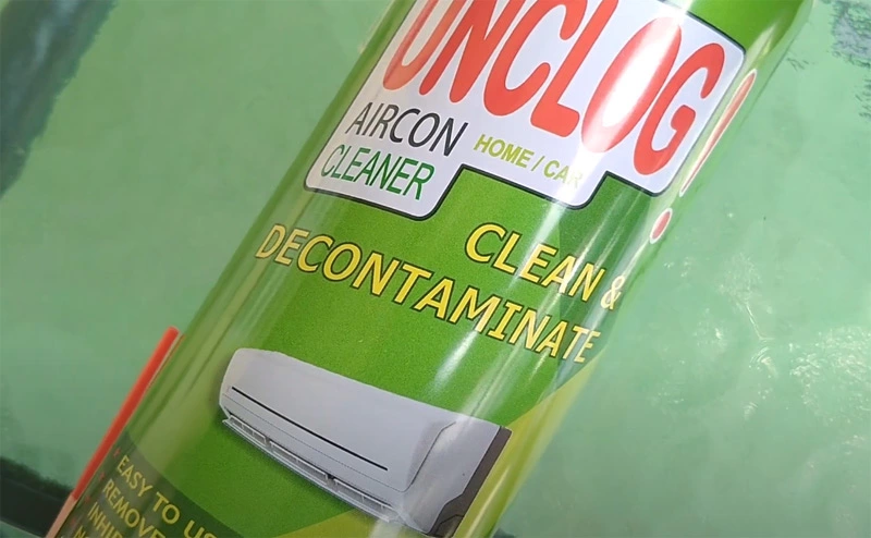 unclog aircon cleaner to clean a window air conditioner without removing it