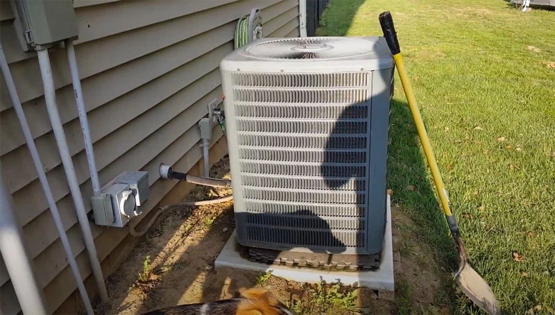 Air conditioner pad installation