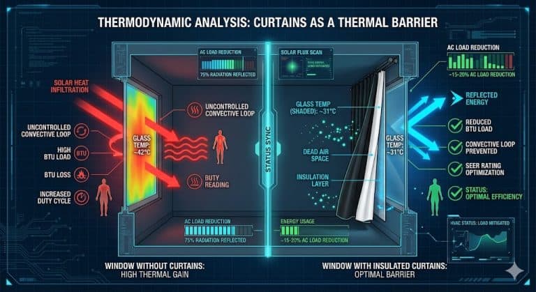 AC Efficiency: Do Curtains Reduce Thermal Gain? | Engineering Guide