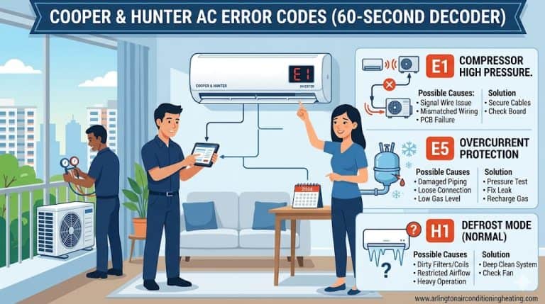 Cooper & Hunter AC Error Codes & Troubleshooting (2026 Decoder)