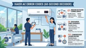 Haier AC Error Codes & Troubleshooting (2026 Decoder)