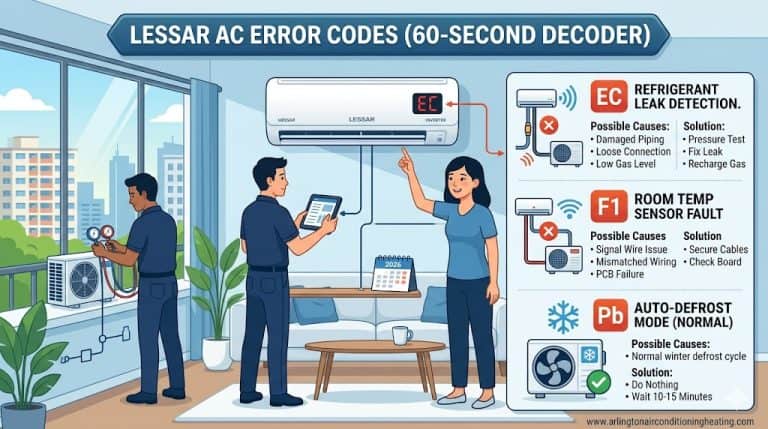 Lessar AC Error Codes & Troubleshooting (2026 Decoder)